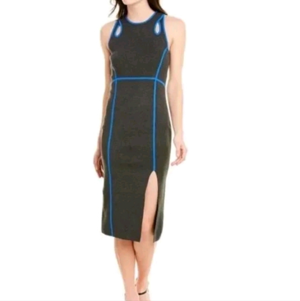 NWT Bailey/44 Racerback Knee Length Bodycon Dress Size XS Coquette Edgy Party